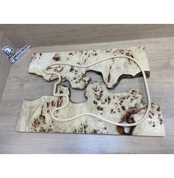 Тополь Кап заготовка на топ (под заливку) Смешанный АА Кап ААА 17х390-340х580 мм - 2 шт-6