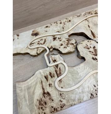 Тополь Кап заготовка на топ (под заливку) Смешанный АА Кап ААА 17х390-340х580 мм - 2 шт-5