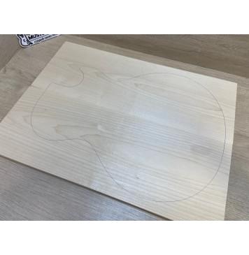 Клён Белый заготовка на топ Тангент А 17х183х490 мм - 2 шт (книжкой)-1