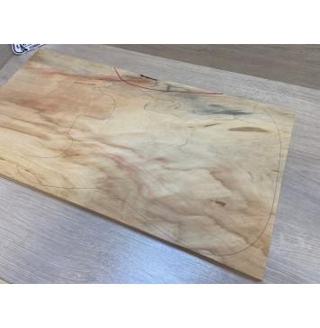 Клён Американский Ashleaf заготовка на топ Смешанный АА 25х325х625 мм - (цельный)-1