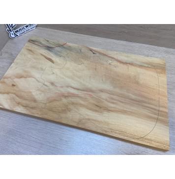 Клён Американский Ashleaf заготовка на топ Смешанный АА 24х326х555 мм - (цельный)-1