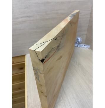 Клён Американский Ashleaf заготовка на топ Смешанный АА 24х326х555 мм - (цельный)-6