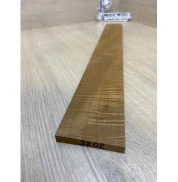 Клён Волнистый Печёный 180 гр заготовка накладки для электрогитары Радиал АА Волна ААА 8.5х65-55х480 мм-2