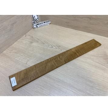 Клён Волнистый Печёный 180 гр заготовка накладки для электрогитары Радиал АА Волна ААА 8.5х65-55х480 мм-6