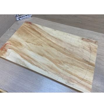 Клён Американский Ashleaf заготовка на топ Смешанный ААА 26х326х540 мм - (цельный)-3