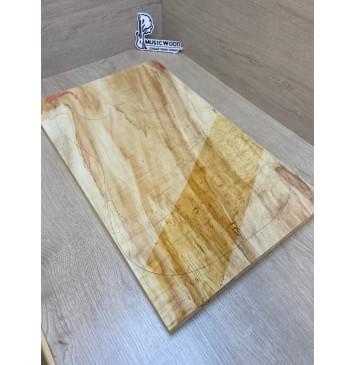 Клён Американский Ashleaf заготовка на топ Смешанный ААА 26х326х540 мм - (цельный)-11