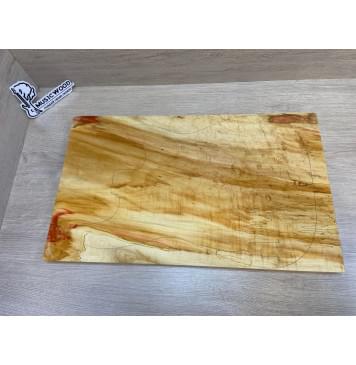 Клён Американский Ashleaf заготовка на топ Смешанный ААА 26х326х540 мм - (цельный)-0