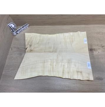 Клён Белый Явор, Волнистый заготовка на топ для Тревел гитары Смешанный АА Волна ААА 15х150-135х425-390 мм - 2 шт (книжкой)-9