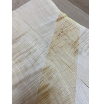 Клён Белый Явор, Волнистый заготовка на топ для Тревел гитары Смешанный АА Волна ААА 15х150-135х425-390 мм - 2 шт (книжкой)-11