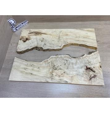 Клён Американский Каповый заготовка на топ под заливку Смешанный АА Кап ААА 17х390-340х515 мм - 2 шт-1