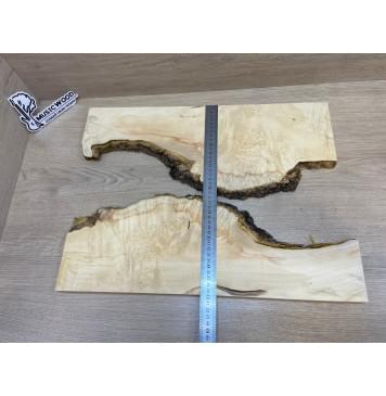 Клён Американский Каповый заготовка на топ под заливку Смешанный АА Кап ААА 17х390-340х515 мм - 2 шт-10