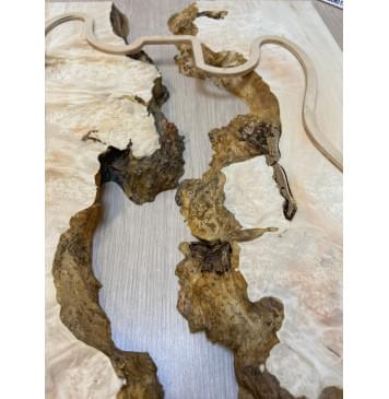 Клён Американский Каповый заготовка на топ под заливку Смешанный АА Кап ААА 23х390-340х535 мм - 2 шт-6