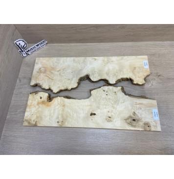 Клён Американский Каповый заготовка на топ под заливку Смешанный АА Кап ААА 15х390-340х490 мм - 2 шт-8