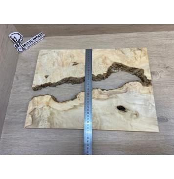 Клён Американский Каповый заготовка на топ под заливку Смешанный АА Кап АА 15х390-340х440 мм - 2 шт-8