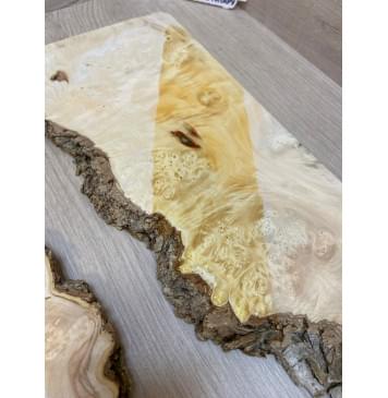 Клён Американский Каповый заготовка на топ под заливку Смешанный АА Кап АА 15х390-340х440 мм - 2 шт-11