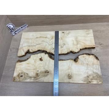 Клён Американский Каповый заготовка на топ под заливку Смешанный АА Кап АА 16х390-340х485 мм - 2 шт-8