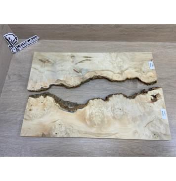 Клён Американский Каповый заготовка на топ под заливку Смешанный АА Кап АА 15х390-340х515 мм - 2 шт-9