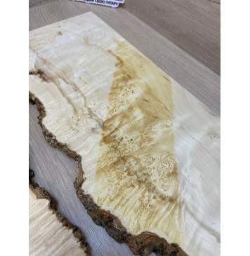 Клён Американский Каповый заготовка на топ под заливку Смешанный ААА Кап АА 16х390-340х485 мм - 2 шт-9