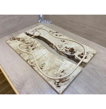 Тополь Кап заготовка на топ под заливку Смешанный АА Кап ААА 19х390-340х540 мм - 2 шт-2