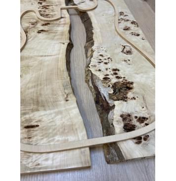 Тополь Кап заготовка на топ под заливку Смешанный АА Кап ААА 19х390-340х540 мм - 2 шт-5