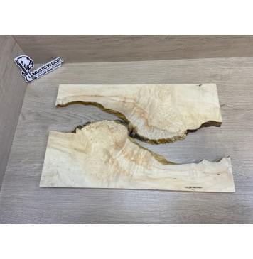 Клён Американский Каповый заготовка на топ под заливку Смешанный ААА Кап ААА 15х390-340х480 мм - 2 шт-1