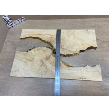 Клён Американский Каповый заготовка на топ под заливку Смешанный ААА Кап ААА 15х390-340х480 мм - 2 шт-6