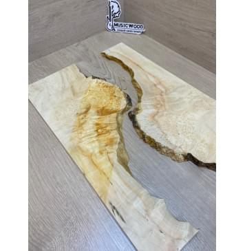 Клён Американский Каповый заготовка на топ под заливку Смешанный ААА Кап ААА 15х390-340х480 мм - 2 шт-8