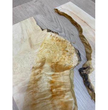 Клён Американский Каповый заготовка на топ под заливку Смешанный ААА Кап ААА 15х390-340х480 мм - 2 шт-9