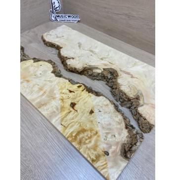 Клён Американский Каповый заготовка на топ под заливку Смешанный ААА Кап ААА 14х390-340х490 мм - 2 шт-8