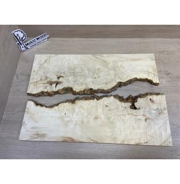 Клён Американский Каповый заготовка на топ под заливку Смешанный ААА Кап ААА 13х390-340х485 мм - 2 шт-1