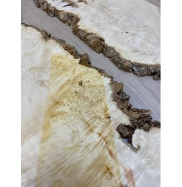 Клён Американский Каповый заготовка на топ под заливку Смешанный ААА Кап ААА 13х390-340х485 мм - 2 шт-6