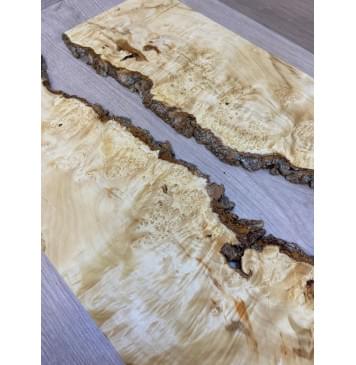 Клён Американский Каповый заготовка на топ под заливку Смешанный ААА Кап ААА 13х390-340х485 мм - 2 шт-10