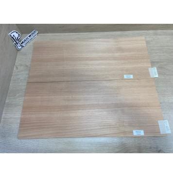 Окуме (Габон) заготовка на деку акустической гитары Радиал А 4х230х550 мм (2шт) Уценка-трещины-5