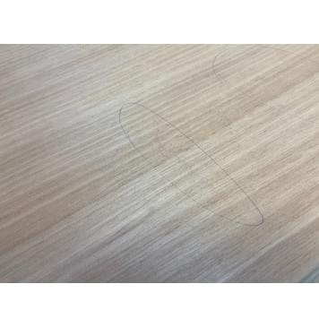 Окуме (Габон) заготовка на деку акустической гитары Радиал А 4.3х230х550 мм (2шт) Уценка-трещины-4