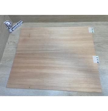 Окуме (Габон) заготовка на деку акустической гитары Радиал А 4.3х230х545 мм (2шт) Уценка-трещины-0