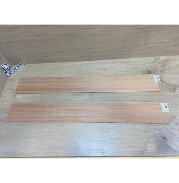 Окуме (Габон) заготовка для обечаек Радиал А 4х115х835 мм - 2 шт (Уценка-микротрещины)-0