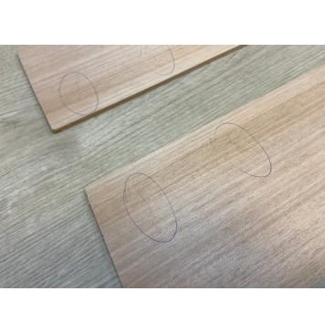 Окуме (Габон) заготовка для обечаек Радиал А 4х115х835 мм - 2 шт (Уценка-микротрещины)-3