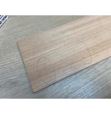 Окуме (Габон) заготовка для обечаек Радиал А 4х115х835 мм - 2 шт (Уценка-микротрещины)-4