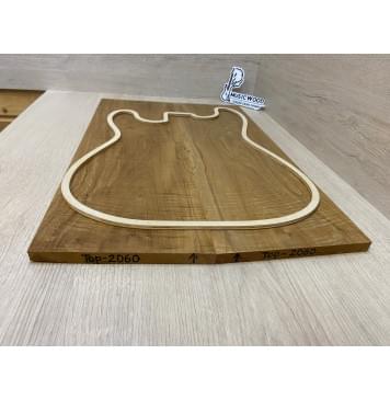 Клён Волнистый Печёный 180гр заготовка на топ Тангент АА 13.5х173х555-545 мм - 2 шт.(книжкой)-6