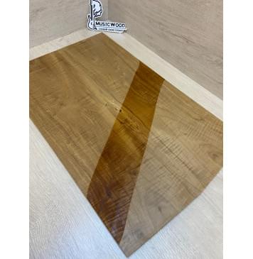 Клён Волнистый Печёный 180гр заготовка на топ Тангент АА 13.5х173х555-545 мм - 2 шт.(книжкой)-11