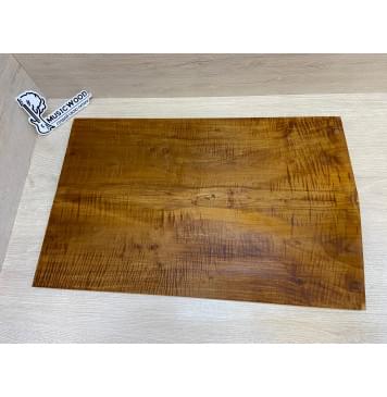 Клён Волнистый Печёный 180гр заготовка на топ Тангент АА 13.5х173х555-545 мм - 2 шт.(книжкой)-0