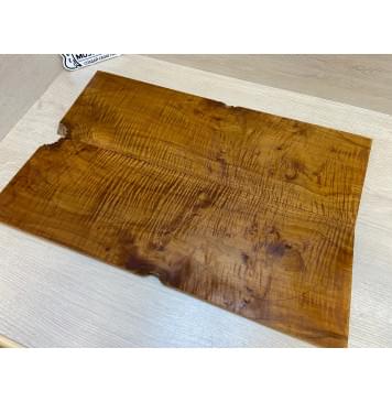 Клён Волнистый Печёный 180гр заготовка на топ Тангент А 13.5х175х535-525 мм - 2 шт.(книжкой) АКЦИЯ-14