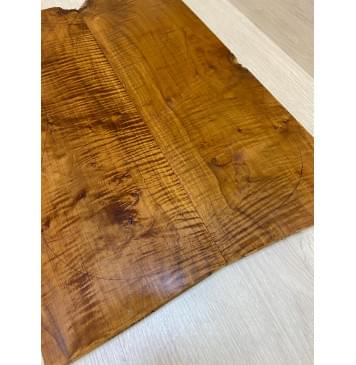 Клён Волнистый Печёный 180гр заготовка на топ Тангент А 13.5х175х535-525 мм - 2 шт.(книжкой) АКЦИЯ-15