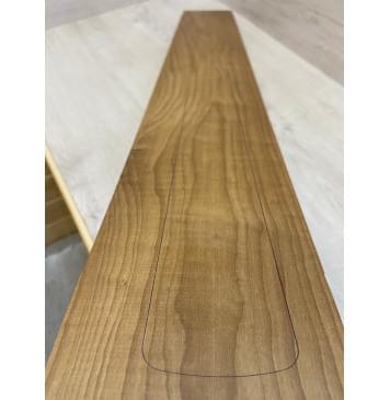 Клён Печёный 180гр заготовка грифа для бас-гитары Тангент ААА 23.5х123х910 мм-8