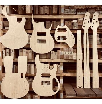 Music Man StingRay 5 custom,  Hipshot 5 String KickAss™ Bass Bridge Mount style 2, ARB Bass SkyLine M5 Active, 35", 24 Frets, полный комплект для фрезеровки гитары, фанера 8мм-0