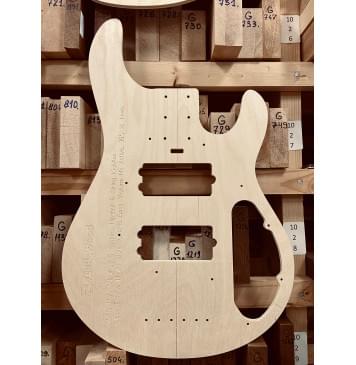 Music Man StingRay 5 custom,  Hipshot 5 String KickAss™ Bass Bridge Mount style 2, ARB Bass SkyLine M5 Active, 35", 24 Frets, полный комплект для фрезеровки гитары, фанера 8мм-3