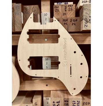 Music Man StingRay 5 custom,  Hipshot 5 String KickAss™ Bass Bridge Mount style 2, ARB Bass SkyLine M5 Active, 35", 24 Frets, полный комплект для фрезеровки гитары, фанера 8мм-6