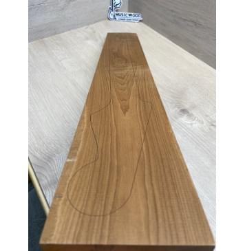 Клён Печёный 180гр заготовка грифа для электрогитары Тангент АА 23х111-103х697 мм-4