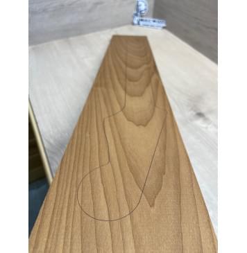 Клён Печёный 180гр заготовка грифа для электрогитары Тангент АА 25х123х750 мм-2