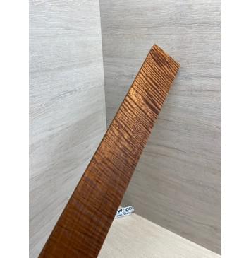 Клён Волнистый Печёный 180 гр заготовка накладки для электрогитары Радиал АА Волна ААА 9х68-65х535 мм-13